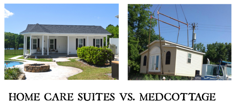 The cost comparison between MedCottage and traditional care facilities